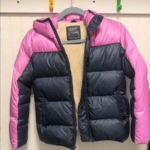 Crew Cuts Girls Two-Tone Down Puffer Jacket